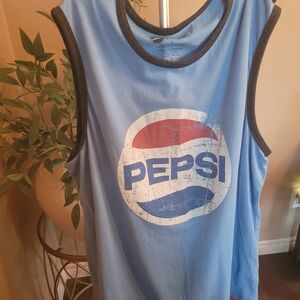 Mens Pepsi Logo Sleeveless Shirt